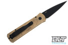 Pro-Tech Godson - Bronze Handle - Black Blade Pro-Tech Godson - Bronze Handle - Black Blade