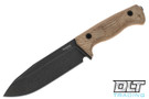 LionSteel T6 - Natural Canvas Handle - Black Blade