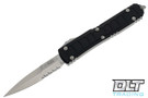 Microtech 120II-5S Ultratech II Bayonet - Black Handle - Satin Blade
