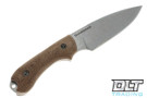 Bradford Guardian 3 Cru-Wear - 3D Natural Micarta - False Edge - Stonewashed