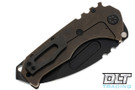 Medford Praetorian T Drop Point - PVD S35VN - Faced, Flamed, & Bronze Anodized Titanium - Black Hardware & Clip #3