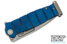 Medford USMC Fighter Flipper - Tumbled S35VN - Blue Anodized Titanium