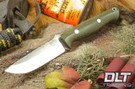 Bark River Gunny 3V Green Canvas Micarta
