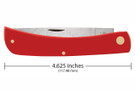 Case Sod Buster American Workman Red Synthetic - Carbon Steel Blade