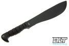 Solid black Kabar Cutlass Machete. 