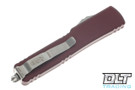 Microtech 147-4MR UTX-70 D/E - Merlot Red Handle - Satin Blade