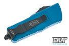 Microtech 240-1BL Mini Troodon T/E - Blue Handle - Black Blade