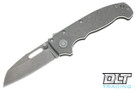 Demko MG AD20S S45VN - Slotted Shark Foot - Smooth Titanium