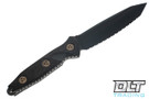 Microtech 114-3DLCCFS SOCOM Alpha T/E - Carbon Fiber - Black DLC Blade - Signature Series