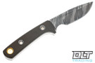 Vehement Grunt 2.0 - Satin Tigerlypse - Green Micarta - Black Liners