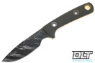 Vehement Grunt 2.0 - Tigerlypse - Green Micarta - Matte - Yellow Liners