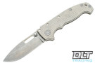 Demko MG AD20S 204P - Slotted Drop Point - Lightweight Textured Titanium