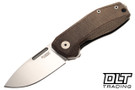 LionSteel Nano - Natural Canvas Micarta - MagnaCut