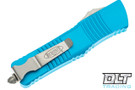 Microtech 142-4TQ Combat Troodon D/E - Turquoise Handle - Satin Blade