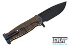 Medford USMC Fighter Flipper - PVD 3V - Faced, Flamed, & Bronze Anodized Titanium - Flamed Hardware & Clip #1