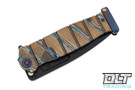 Medford USMC Fighter Flipper - PVD 3V - Faced, Flamed, & Bronze Anodized Titanium - Flamed Hardware & Clip #7