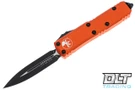 Microtech 232-1OR UTX-85 D/E - Orange Handle - Black Blade