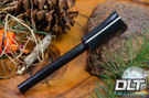 FIRSTL - Black Canvas Micarta - Thick White Liner - Brass Pin - 414408