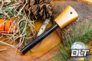 Bark River Firesteel Natural Canvas Micarta - Black Liner