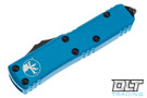 Microtech 230-1BL UTX-85 Spartan - Blue Handle - Black Blade