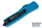 Microtech 230-1BL UTX-85 Spartan - Blue Handle - Black Blade