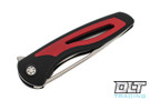 Sharp By Design Apex Drop Point Flipper - Black & Red - S90V Blade