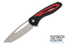 Sharp By Design Apex Tanto Flipper - Black & Red - S90V Blade