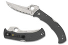Spyderco Massad Ayoob - Grey G-10 - Cru-Wear Blade - Fully Serrated - Sprint Run