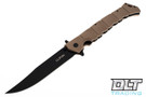 Cold Steel Large Luzon - Black Blade - Desert Tan GFN Handle