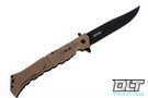 Cold Steel Large Luzon - Black Blade - Desert Tan GFN Handle