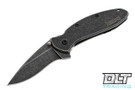 Kershaw 1620FLBW Scallion Ken Onion - 420HC Blackwash Blade - Blackwash handle