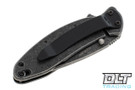 Kershaw 1620FLBW Scallion Ken Onion - 420HC Blackwash Blade - Blackwash handle