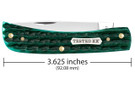 Case Sod Buster Jr - Jade Kinfolk Jigged Bone