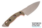 FOBOS Alaris 3V - Stonewashed - Green Micarta - Red Liners