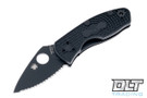 Spyderco Ambitious Lightweight - Black Blade - Fully Serrated