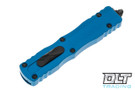 Microtech 225-3BL Dirac D/E - Blue Handle - Black Blade