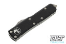 Microtech 230-10 UTX-85 Spartan - Black Handle - Stonewashed Blade Microtech 230-10 UTX-85 Spartan - Black Handle - Stonewashed Blade