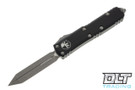 Microtech 230-10AP UTX-85 Spartan - Black Handle - Apocalyptic Blade