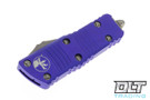 Microtech 238-10APPU Mini Troodon D/E - Purple Handle - Apocalyptic Blade