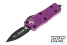 Microtech 238-1VI Mini Troodon D/E - Violet Handle - Black Blade