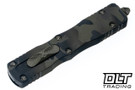 Microtech 225-3OCS Dirac D/E - Olive Camo Handle - Olive Camo Blade - Signature Series