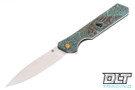 Olamic Cutlery Rainmaker Drop Point - Satin Blade - Custom - Hand Carved - Dagoth Ur Theme - 562