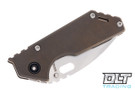 Strider .75 AR Drop Point Tumbled S45VN - Bronze Anodized Titanium