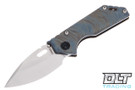 Strider .75 AR Drop Point Tumbled S45VN - Flamed & Bronze Anodized Titanium