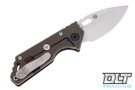 Strider .75 AR Drop Point Tumbled S45VN - Flamed & Bronze Anodized Titanium