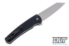 Pro-Tech Malibu Reverse Tanto - Black Handle - Stonewashed M390 Blade