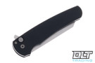 Pro-Tech Malibu Reverse Tanto - Black Handle - Stonewashed M390 Blade