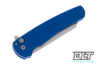 Pro-Tech Malibu Reverse Tanto - Blue Handle - Stonewashed M390 Blade