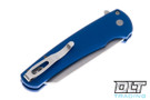 Pro-Tech Malibu Reverse Tanto - Blue Handle - Stonewashed M390 Blade