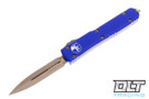 Microtech 122-13PU Ultratech D/E - Purple Handle - Bronze Blade